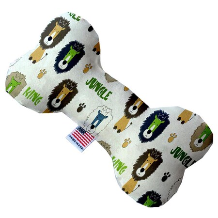 Mirage Pet Products King of the Jungle 10 in. Stuffing Free Bone Dog Toy 1238-SFTYBN10